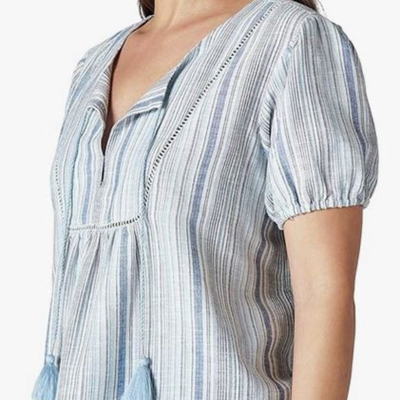 Lucky Brand Peasant Blouse Short Sleeve Various Sizes Brand NEW - Picture 3 of 4